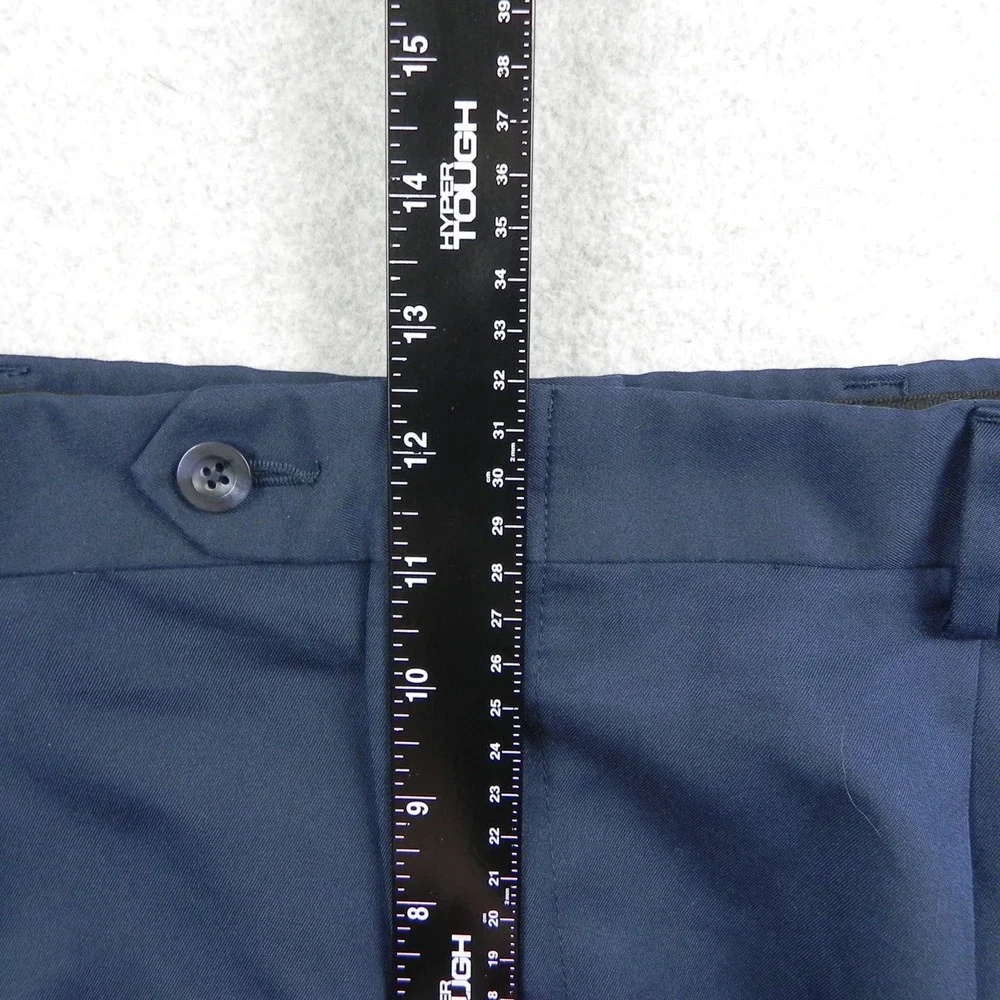 Jos A Bank‎ Shorts Mens 42 Traveler Golf Chino Casual Double Pleated Navy Blue